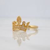 Anillo Corona Corazones 2.25g / T6 3/4 Oro Amarillo 18K