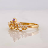 Anillo Tiara 2.05g / T7 Oro Amarillo 18K