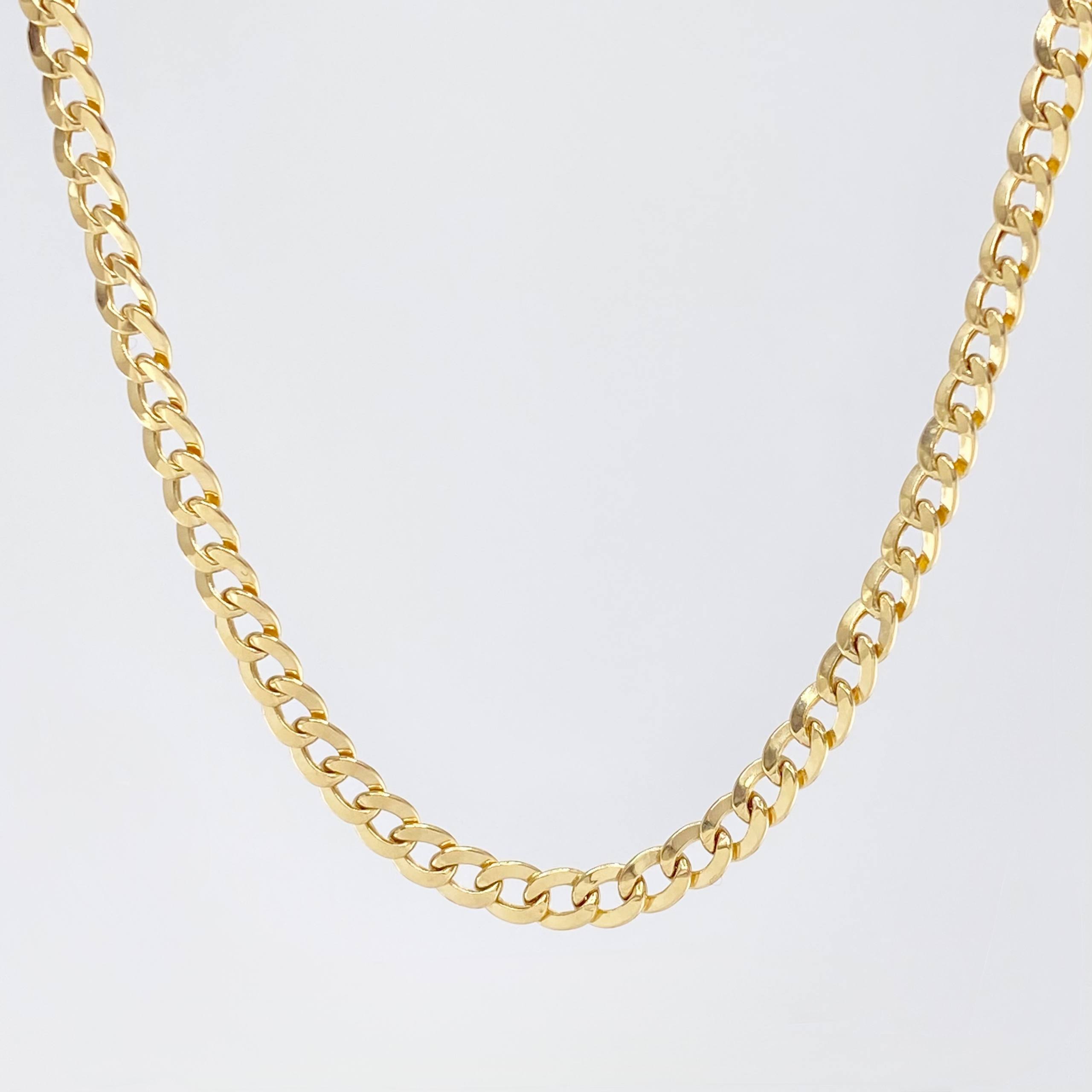 Cadena Cubana 6.6gr / 50cm / 4.2mm Oro Amarillo +1 18K *