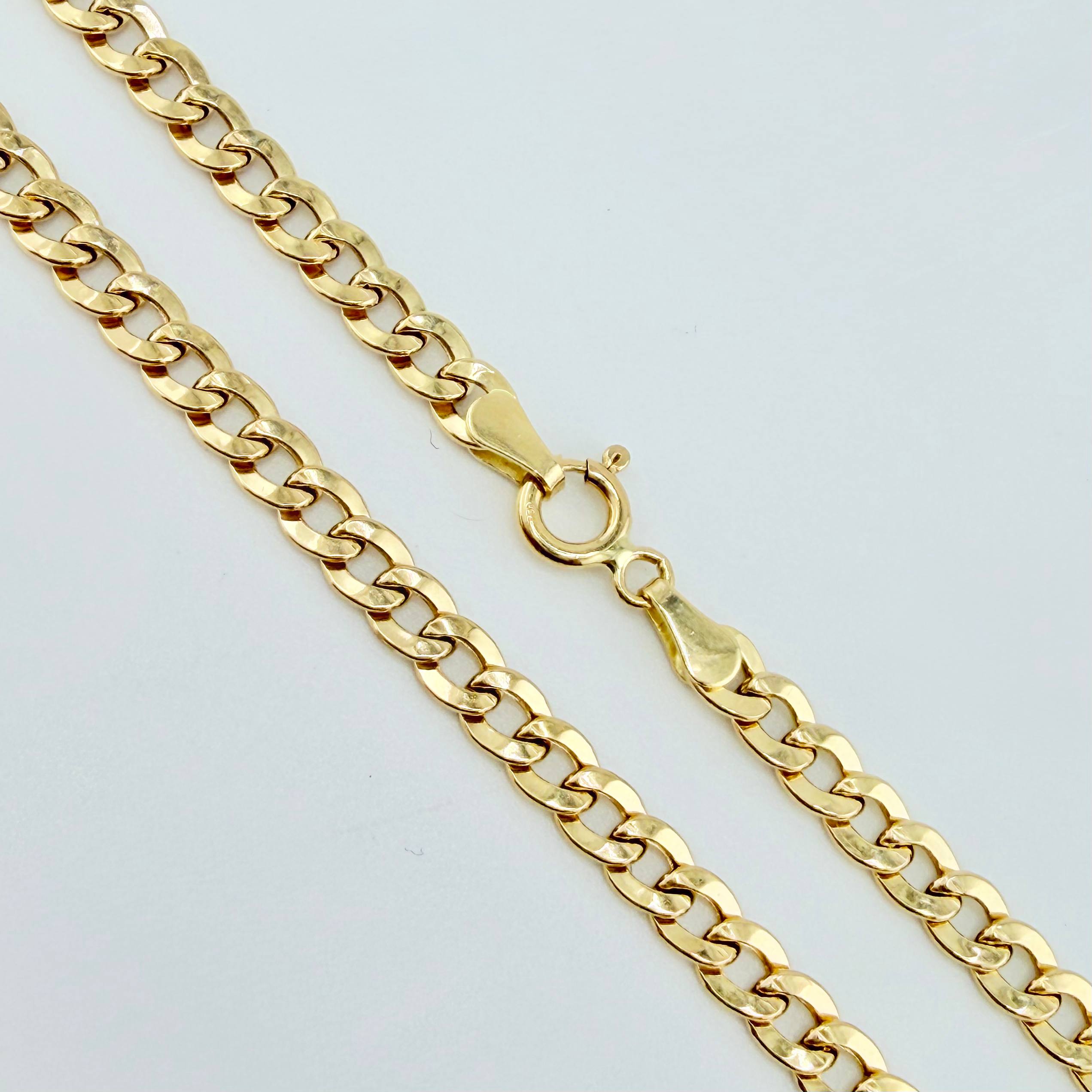 Cadena Cubana 6.45gr / 50cm / 4.2mm Oro Amarillo +1 18K ©