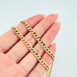 Cadena Cubana 6.5gr / 50cm / 4.2mm Oro Amarillo +1 18K