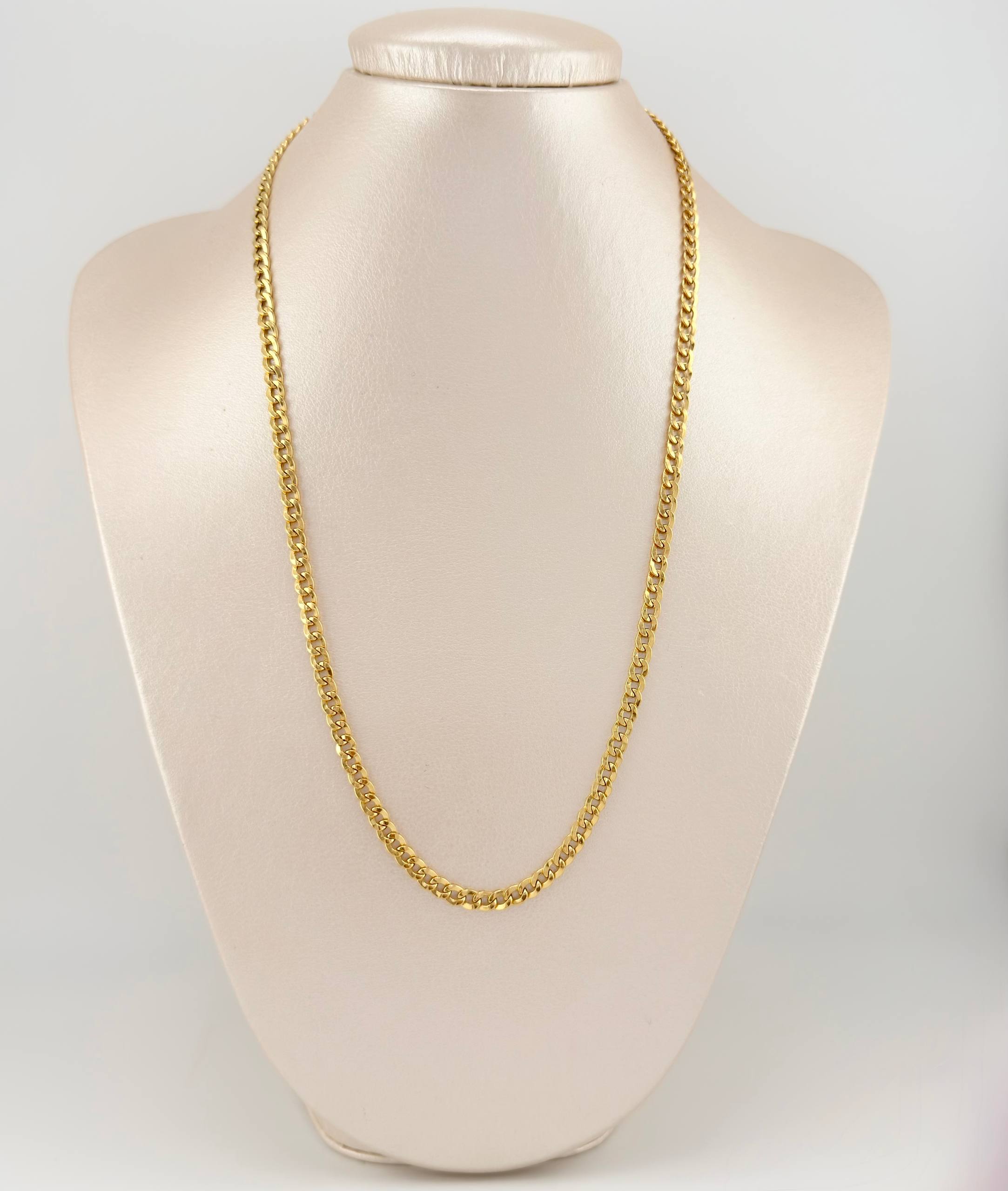 Cadena Cubana 6.5gr / 50cm / 4.2mm Oro Amarillo +1 18K