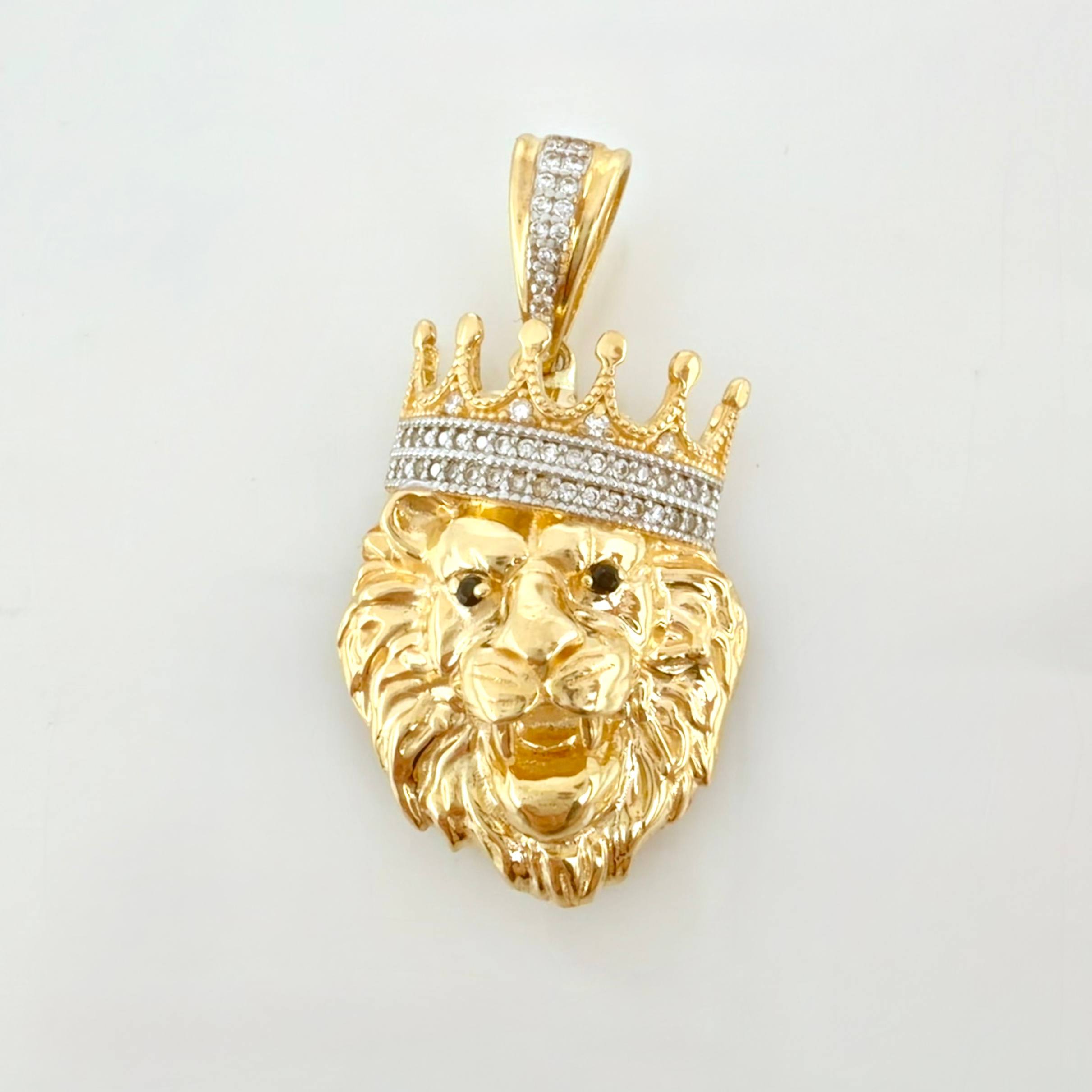Dije Leon Coronado 10gr / 4cm / Oro Amarillo 18K ©