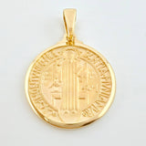 Dije San Benito 14gr / 4.2cm / Oro Amarillo 18K ©