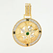 Dije Brujula Movil 9.6gr / 3.8cm / Oro Amarillo 18K ©