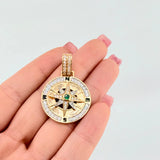Dije Brujula Movil 9.6gr / 3.8cm / Oro Amarillo 18K ©