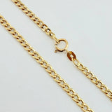 Cadena Cubana 2.55 g / 50.9 cm / 2.4 mm Oro Amarillo 18K