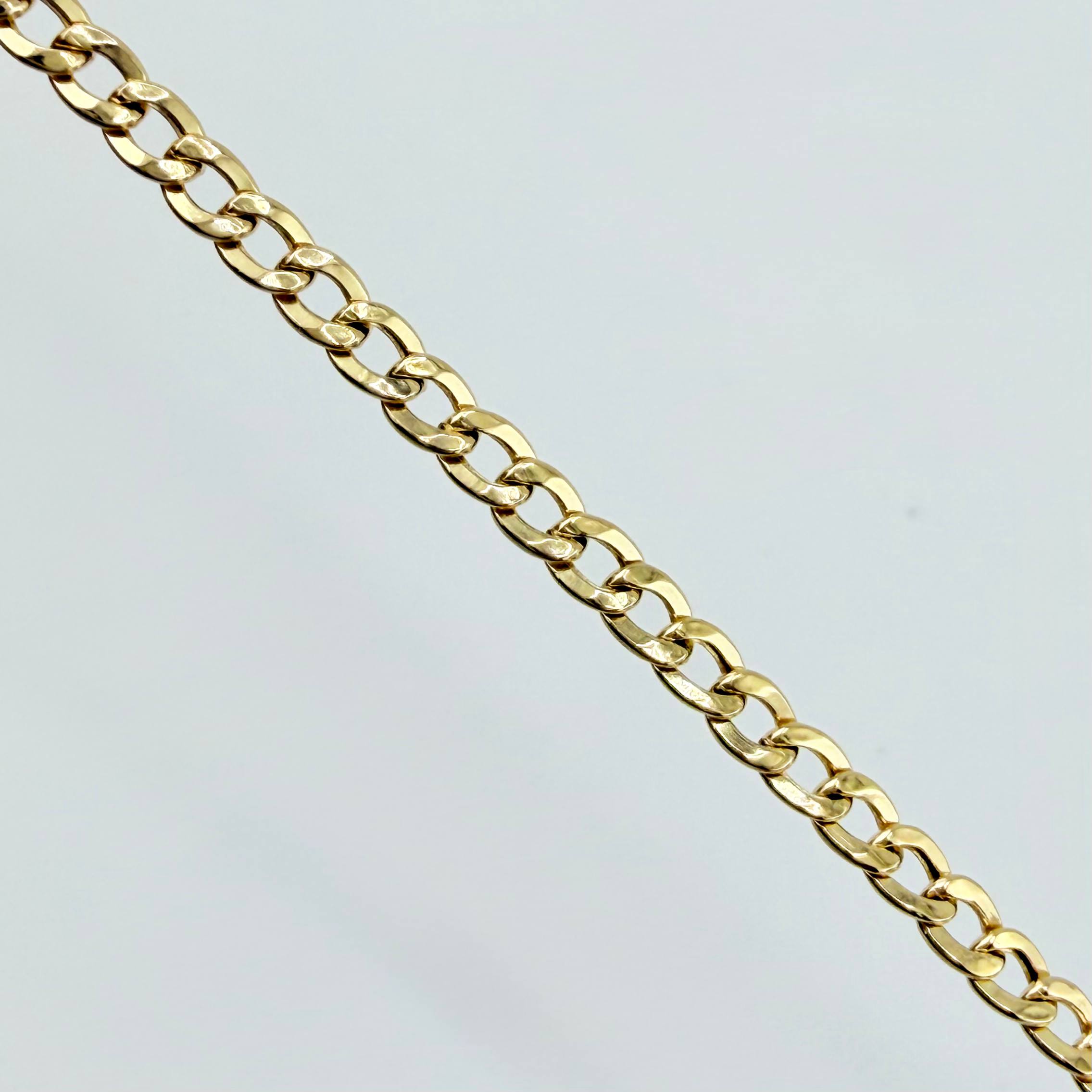 Cadena Mini Cubana 1.15gr / 45cm / 1.4mm Oro Amarillo +1 18K