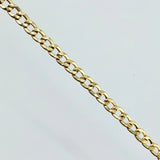 Cadena Cubana 3.05gr / 50 cm / 2.4mm Oro Amarillo +1 18K