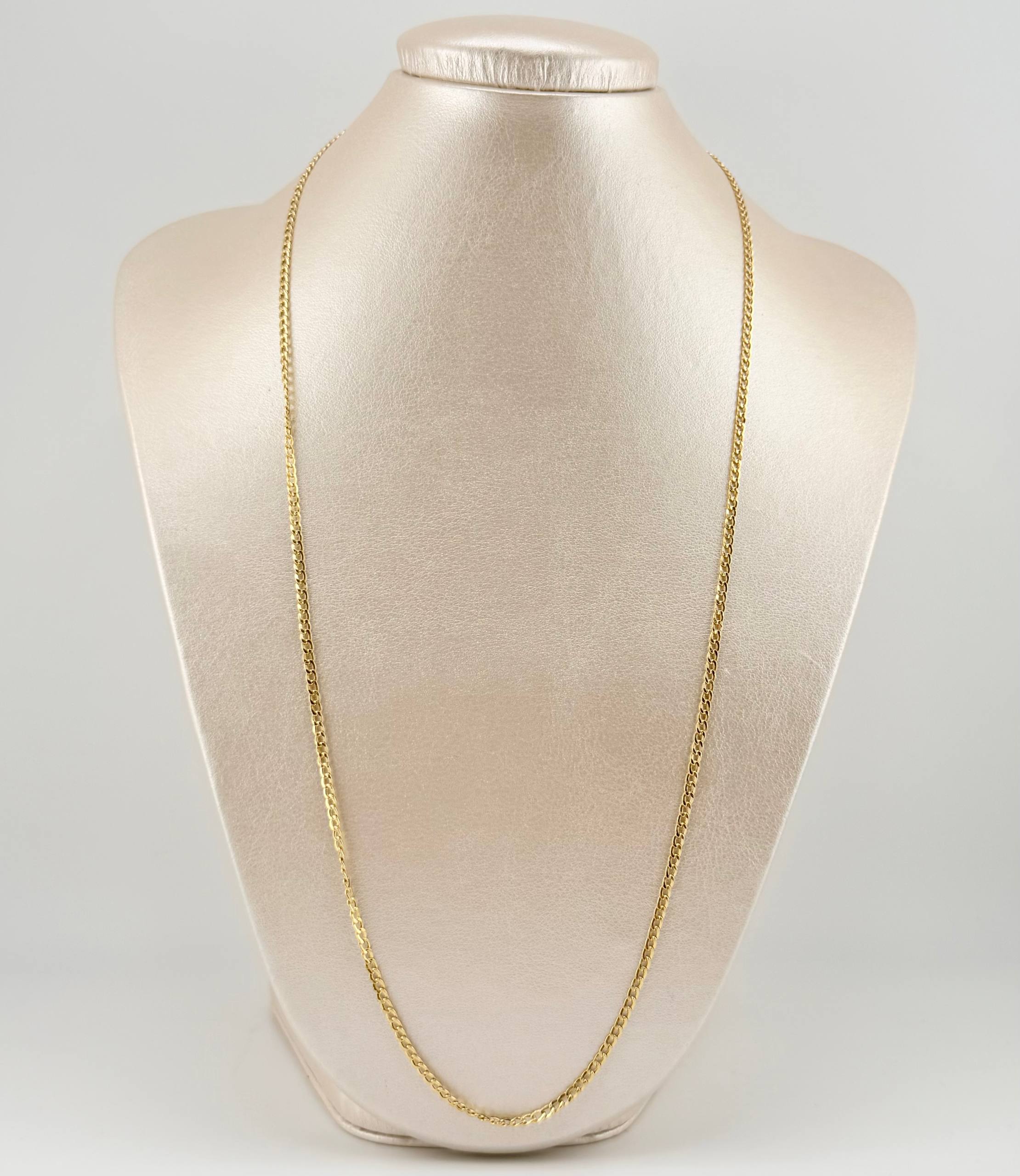 Cadena Cubana 5.4gr / 70cm / 3.2mm Oro Amarillo +1 18K