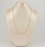 Cadena Cubana 2.5gr / 50cm / 2.5mm Oro Amarillo +1 18K