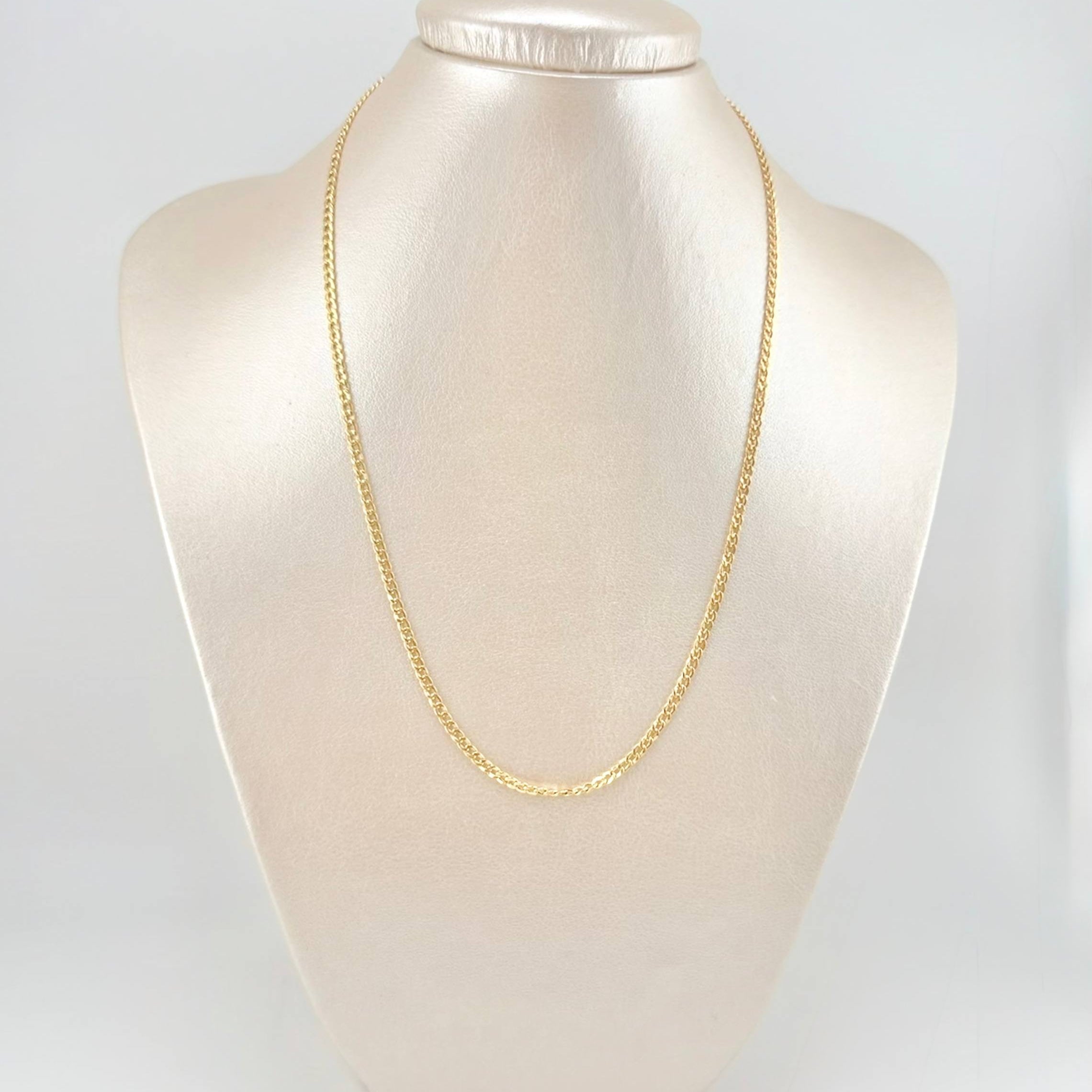 Cadena Cubana 2g / 40cm / 2.53mm Oro Amarillo 18K