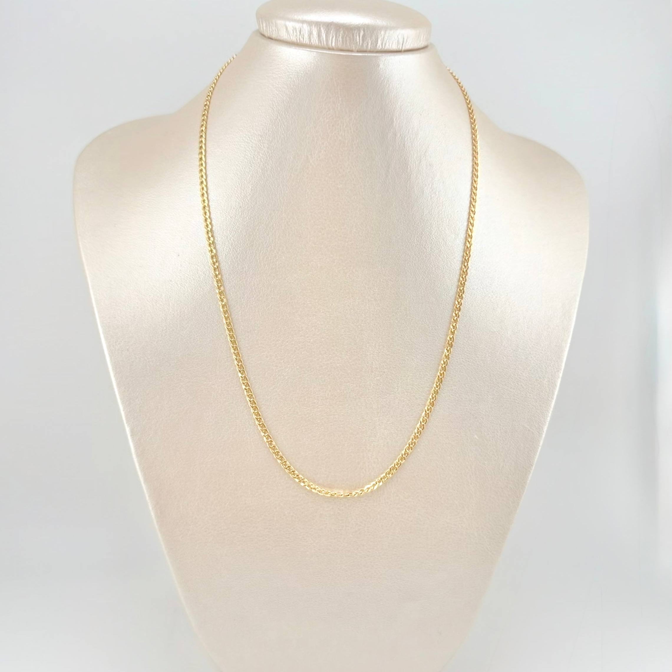 Cadena Cubana 2.15g / 45cm / 2.3mm Oro Amarillo 18K