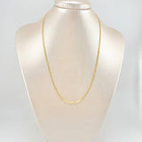 Cadena Cubana 2.4g / 51cm / 2.5mm Oro Amarillo 18K