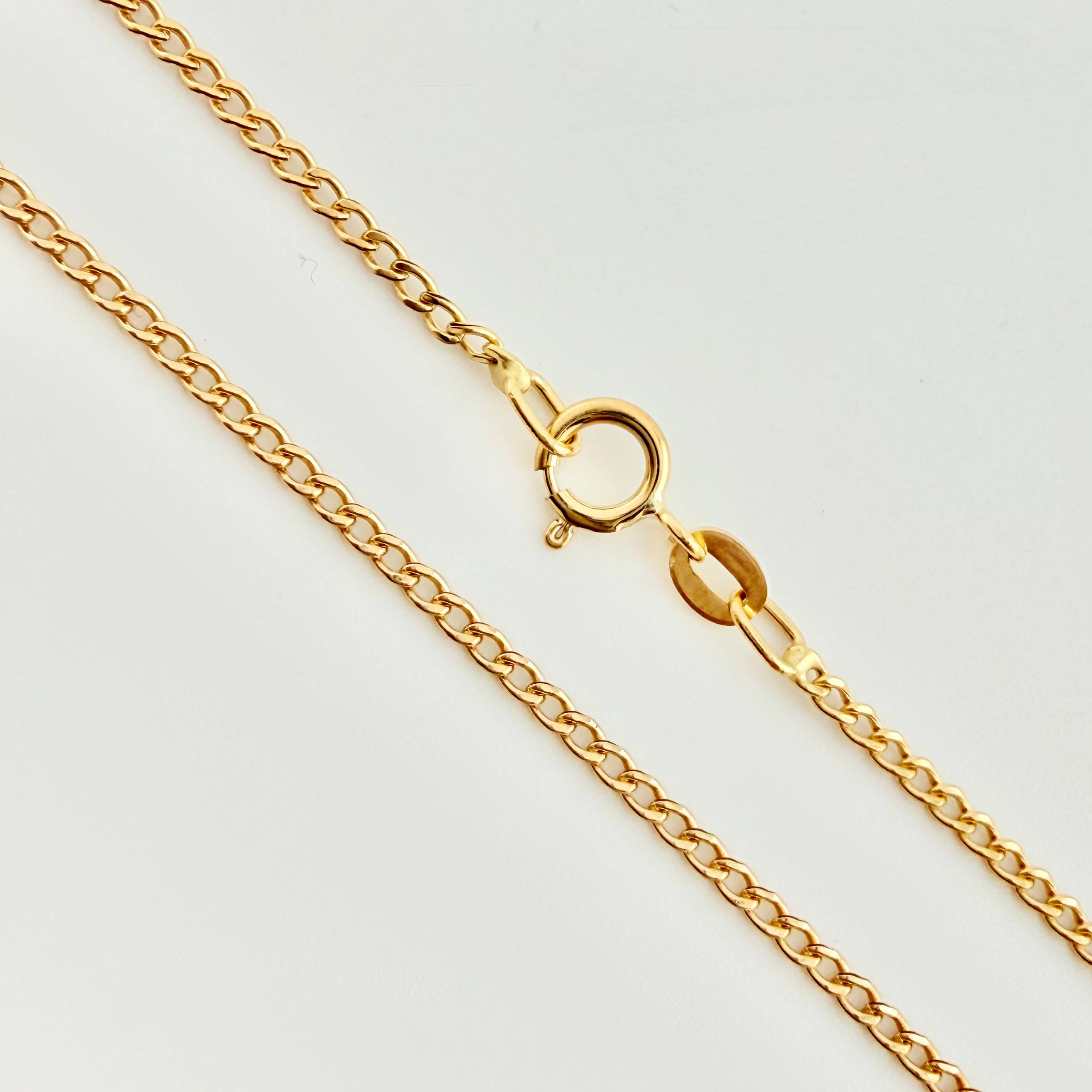 Cadena Mini Cubana 2.15 g / 45.05 cm / 2.2 mm Oro Amarillo 18K
