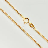 Cadena Mini Cubana 2.15 g / 45.05 cm / 2.2 mm Oro Amarillo 18K