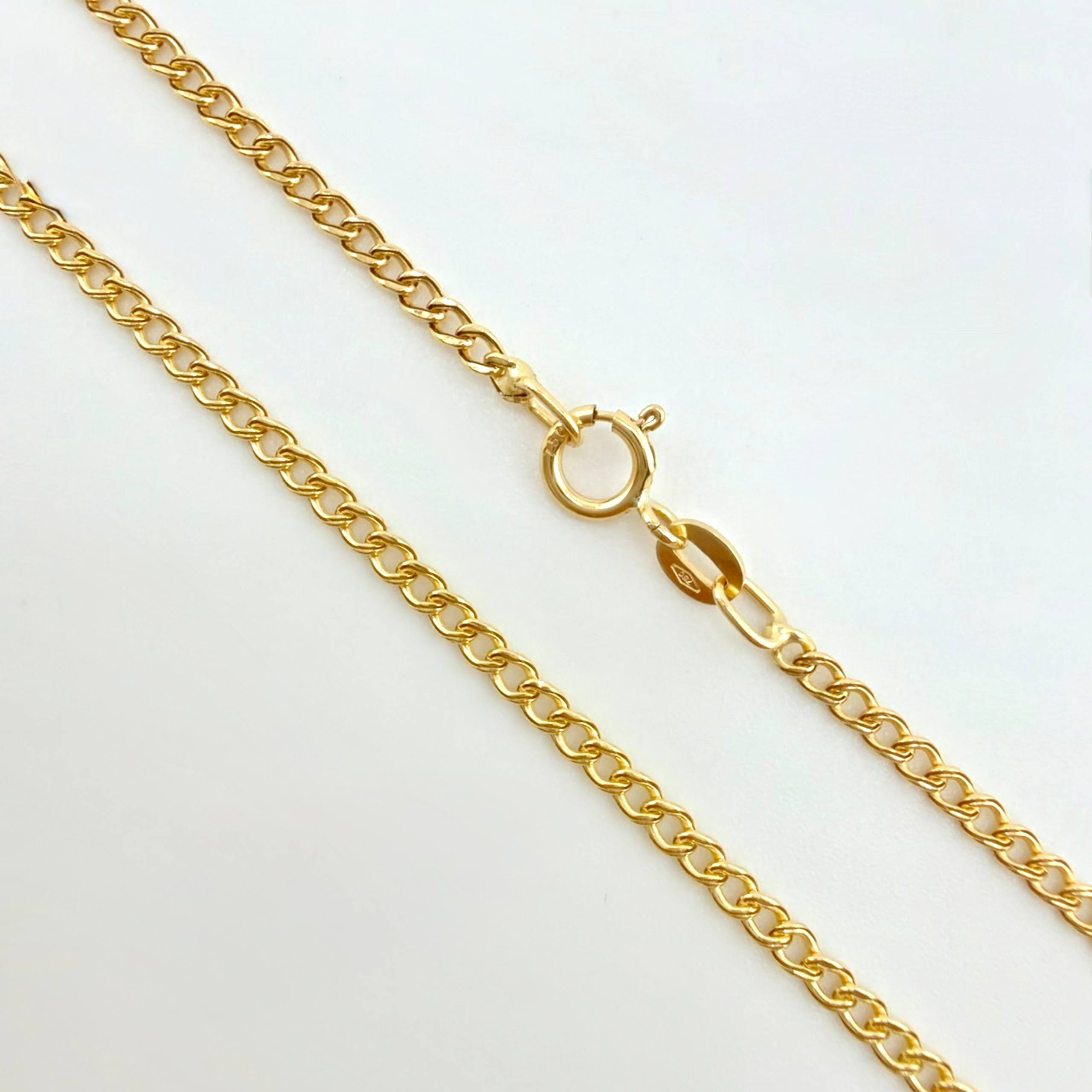 Cadena Mini Cubana 1.65gr / 45cm / 1.8mm Oro Amarillo +1 18K ©