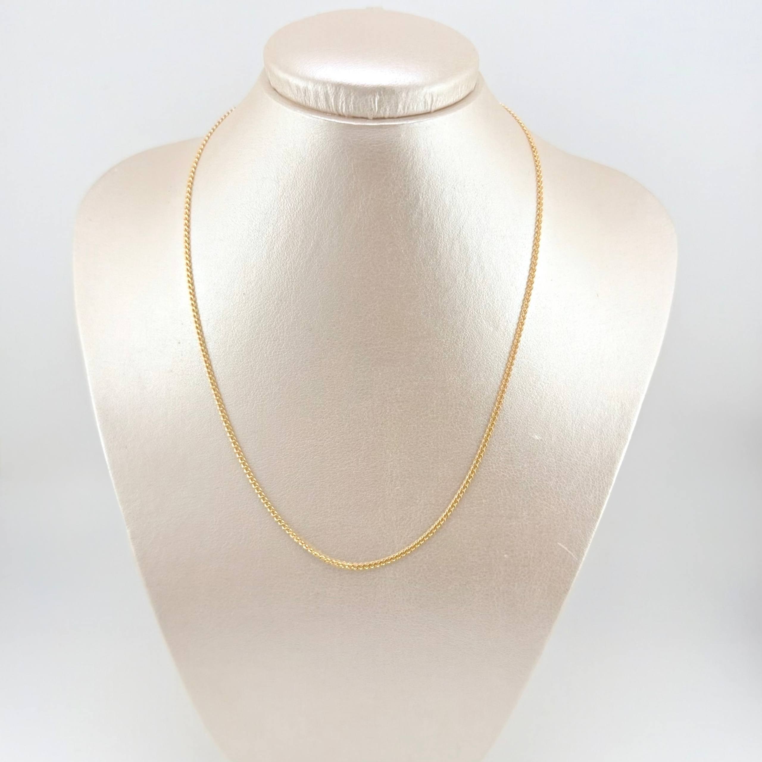 Cadena Mini Cubana 1.55gr / 45cm / 1.8mm Oro Amarillo +1 18K ©