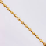 Tobillera Militar Diamantada 7.8gr / 26cm / 3mm Oro Amarillo 18K