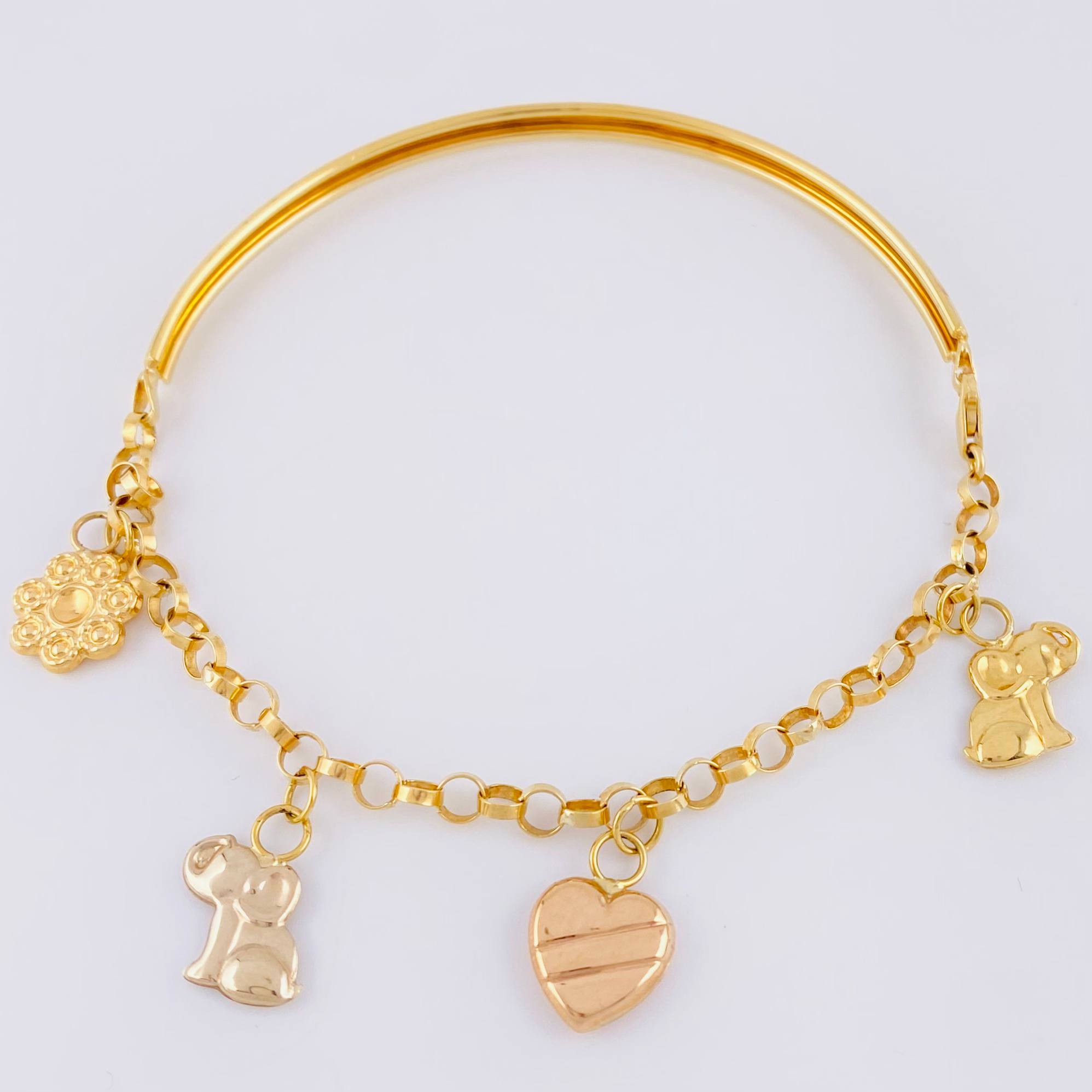 Pulso Charms 5.75gr / 19cm / Tres Oros 18K