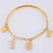 Pulso Charms 5.75gr / 19cm / Tres Oros 18K