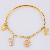 Pulso Charms 5.75gr / 19cm / Tres Oros 18K