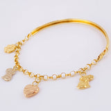 Pulso Charms 5.75gr / 19cm / Tres Oros 18K