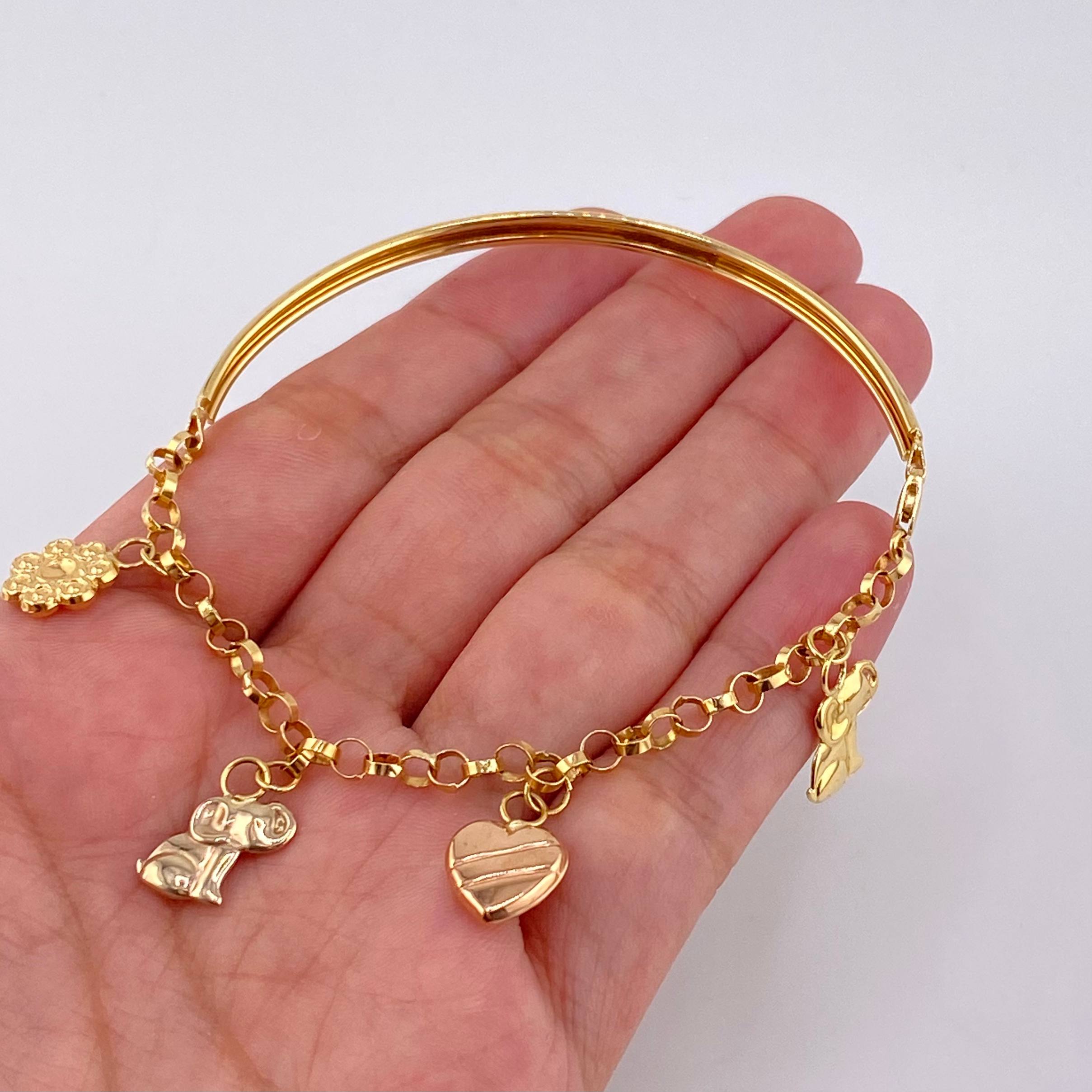 Pulso Charms 5.75gr / 19cm / Tres Oros 18K