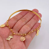 Pulso Charms 5.75gr / 19cm / Tres Oros 18K