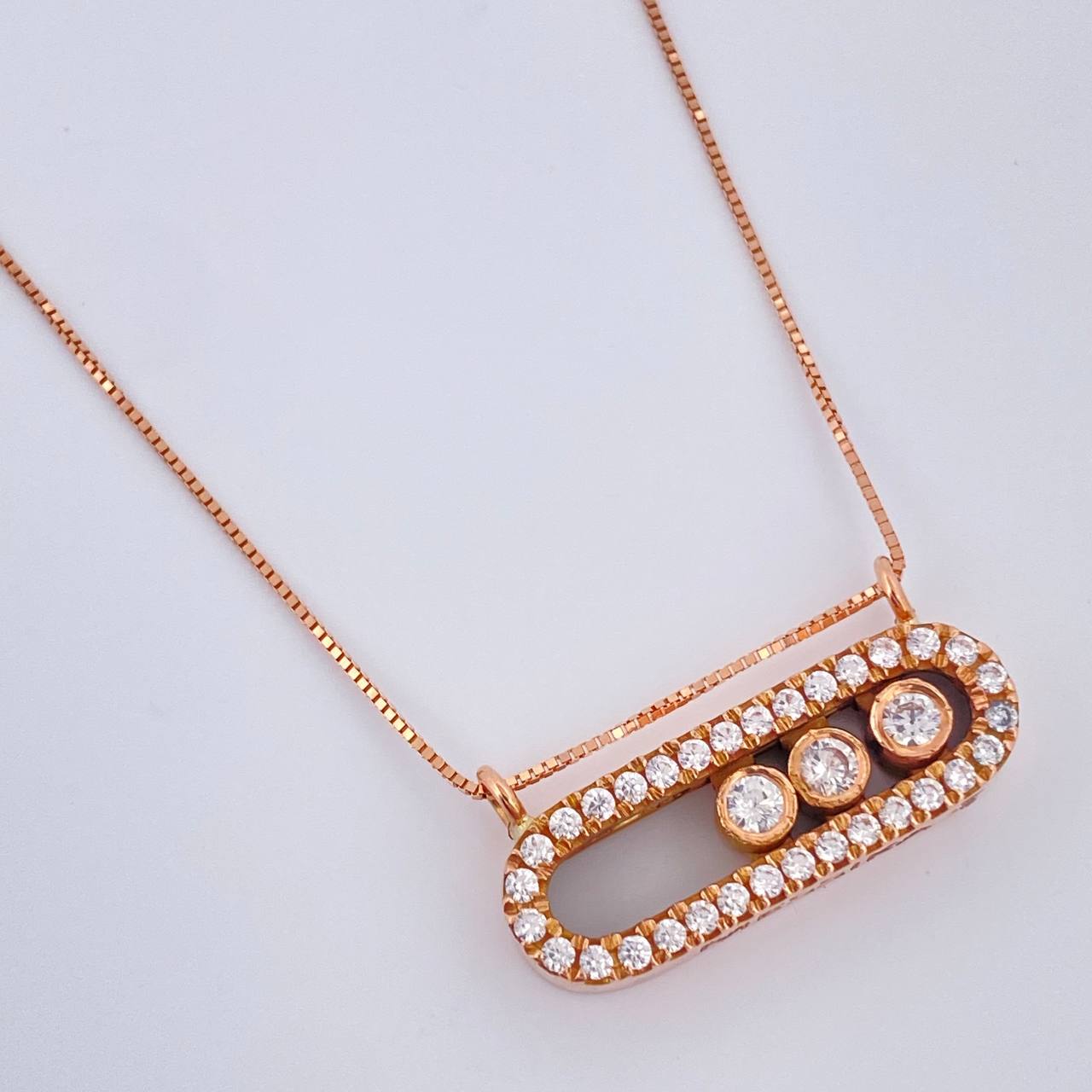 Cadena Niza 4.6gr / 45.5cm / Oro Rosa +3 18K &