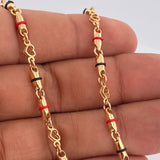 Cadena Rustica Corazones 21.2gr / 47.1cm / Oro Amarillo 18K &