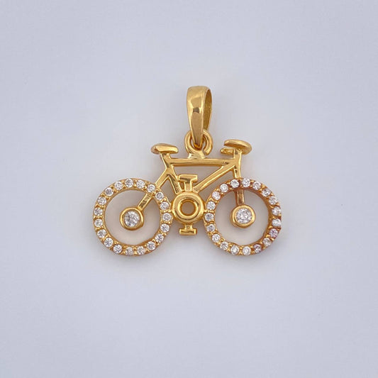 Dije Bicicleta 2.05gr / 2cm / Oro Amarillo 18K &