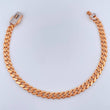 Pulso Cubana Infinito 6.6gr / 18.4cm / Dos Oros Blanco Rosa +4 18K &