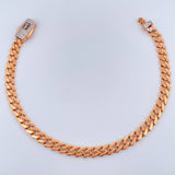 Pulso Cubana Infinito 6.6gr / 18.4cm / Dos Oros Blanco Rosa +4 18K &