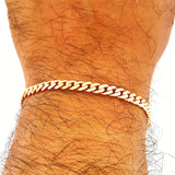 Pulso Cubana Infinito 6.6gr / 18.4cm / Dos Oros Blanco Rosa +4 18K &