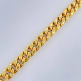 Pulso Cubano 6.55gr / 21.3cm / Oro Amarillo +1 14K Italy $