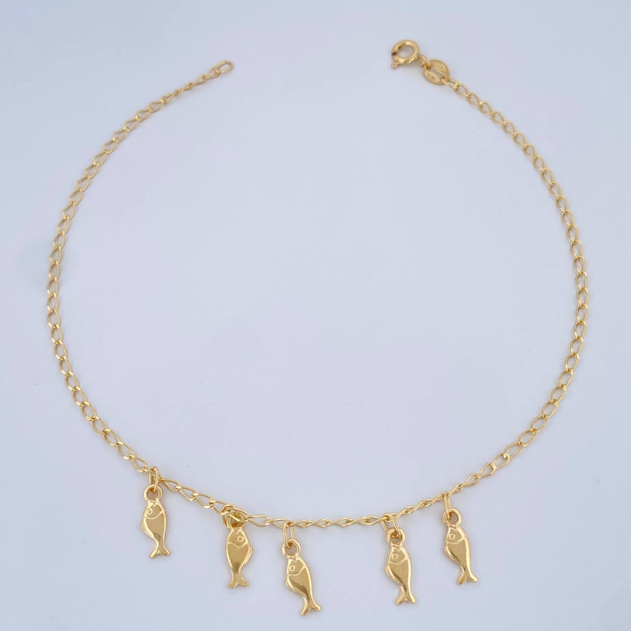 Tobillera Espiga 3.2gr / 23.6cm / Oro Amarillo +3 18K $