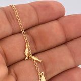 Tobillera Espiga 3.2gr / 23.6cm / Oro Amarillo +3 18K $
