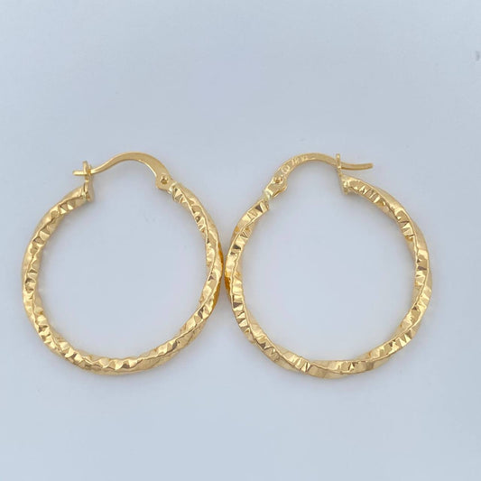 Candongas Yudi 1.65gr / 2.8cm / Oro Amarillo 18K $