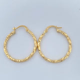 Candongas Yudi 1.65gr / 2.8cm / Oro Amarillo 18K $