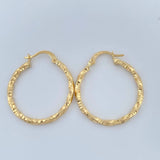 Candongas Yudi 1.85gr / 2.5cm / Oro Amarillo 18K %