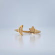 Anillo Abrazo Luna Estrella 1.75gr / T8 / Oro Amarillo 18K $