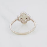 Anillo Trebol 2g / T6 1/2 Oro Blanco 18K