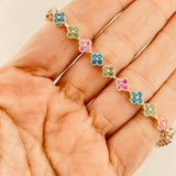 Pulso Flores 10.85g / 17cm / 6mm Oro Amarillo 18K