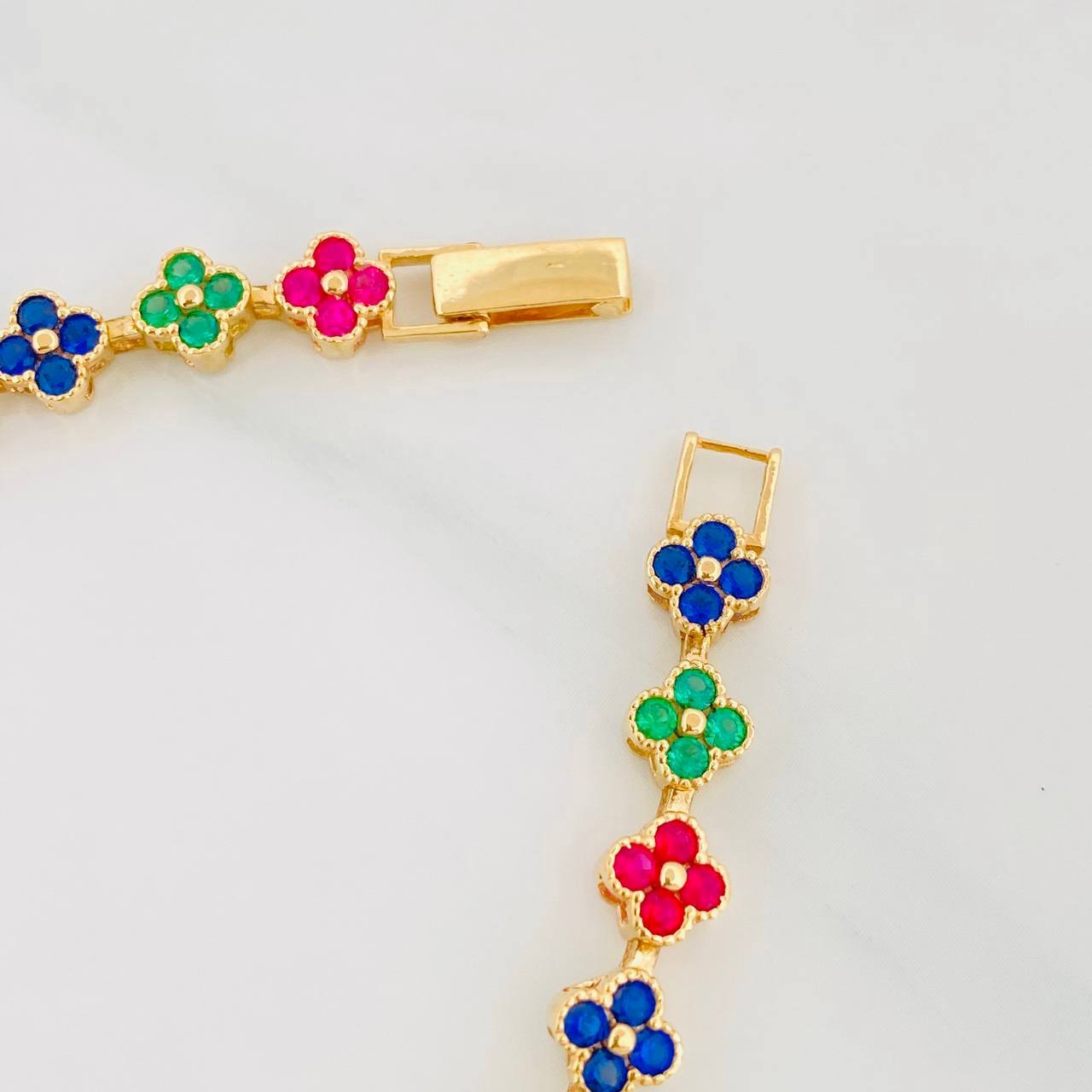 Pulso Flores 10.45g / 16cm / 6mm Oro Amarillo 18K