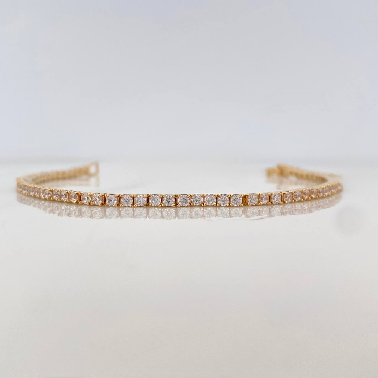 Pulso Tennis 9.35g / 17cm / 1.9mm Oro Amarillo 18K
