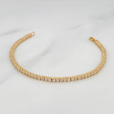 Pulso Tennis 9.35g / 17cm / 1.9mm Oro Amarillo 18K