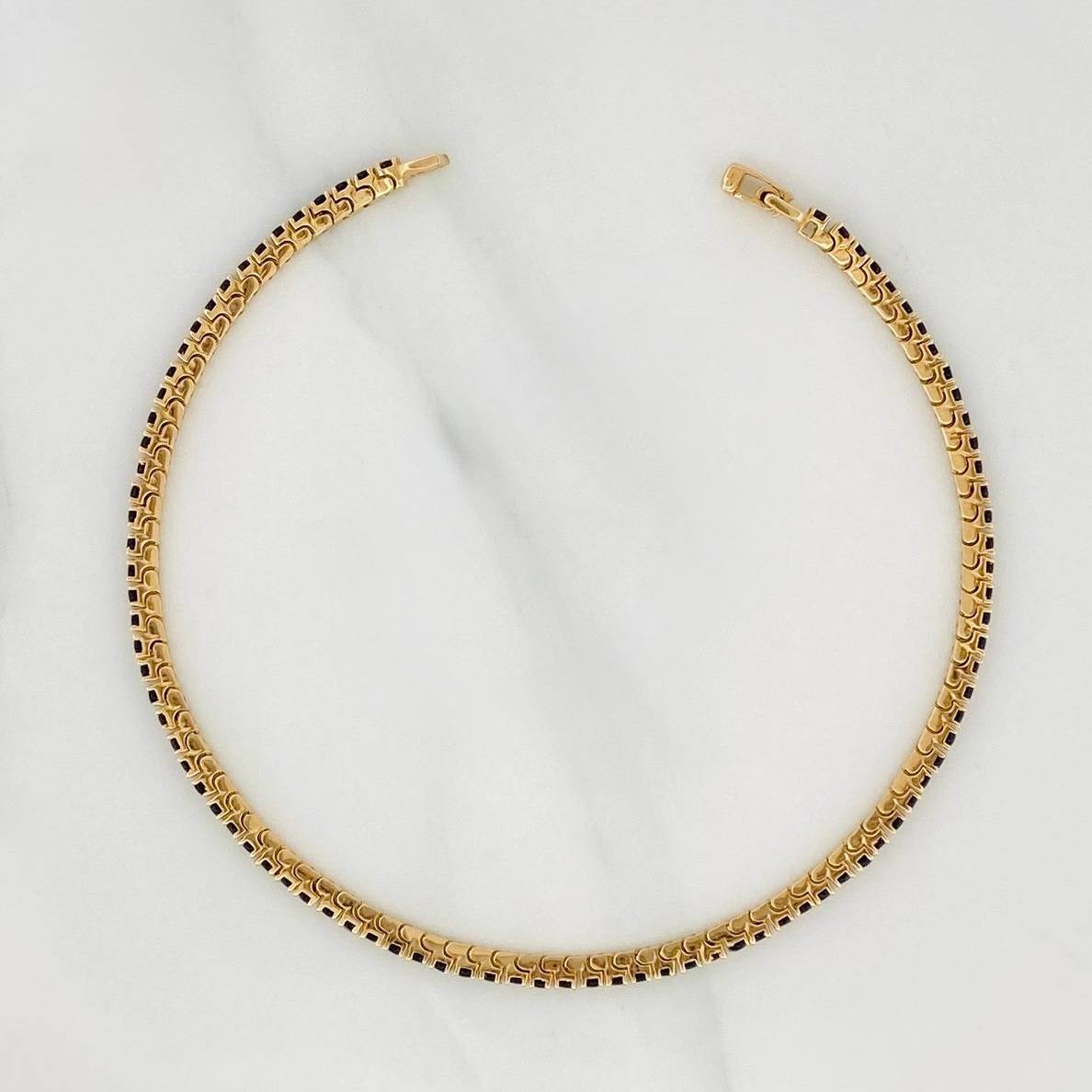 Pulso Tennis 7.85g / 19.5cm / 1.9mm Oro Amarillo 18K