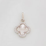 Dije Trebol 1g / 2cm Oro Blanco 18K