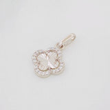 Dije Trebol 1g / 2cm Oro Blanco 18K